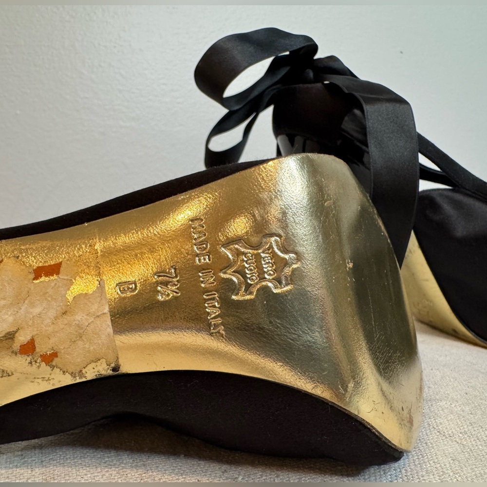 Zac Posen Black Satin Women's Heels - Picture 2 of 12